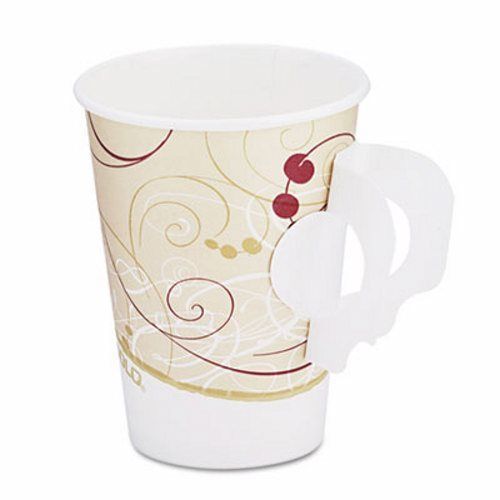 Symphony 8-oz. Paper Hot Cup with Handle, 1,000 Cups (SCC 378HSMSYM)