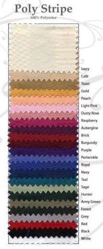 Polyester stripe  60&#034; square table cloth for sale