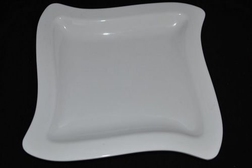 2 Dz  White Melamine Square Plate 8.5&#034; X 8.5&#034; (LP 085)