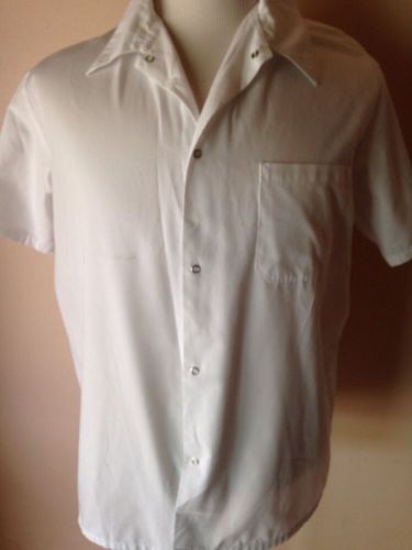 White Chef Works Coat Short Sleeve Size L Never Worn! Lightweight Mens Or Ladies