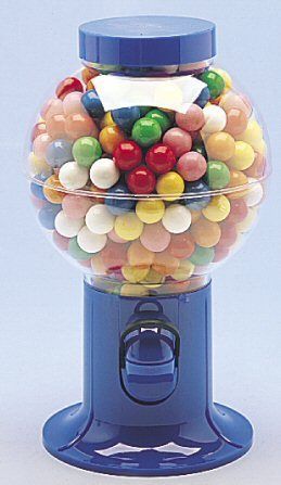 Gumball candy snack dispenser blue, 9.5&#034; for sale