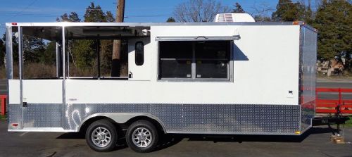 Concession Trailer 8.5&#039;x20&#039; White - Food BBQ Catering Event