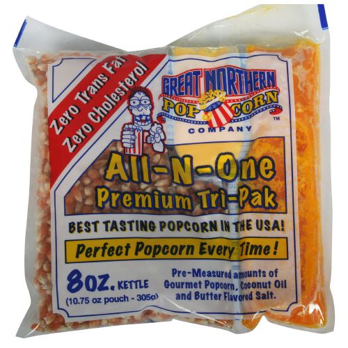 Great Northern Popcorn Premium 8 Ounce Popcorn Portion Packs, Case of 24