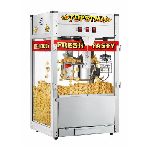 Great northern topstar commercial quality bar style popcorn popper machine, 12oz for sale