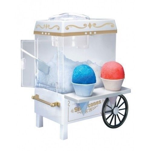 Mini Shaved Ice Snow Cone Machine Carnival Style (With Syrups and Cups Included)