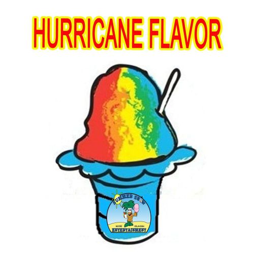 HURRICANE SYRUP MIX SHAVED ICE / SNOW CONE Flavor GALLON CONCENTRATE #1