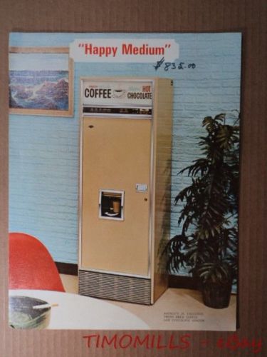 c.1967 AVENCO Jr Executive Coffee Vending Machine Catalog Brochure Vintage VG