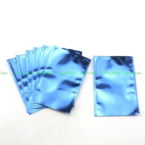 100 Pcs Open-top ESD Anti Static Shielding Storage Bags 10x15cm 3.9x5.9&#034; Blue