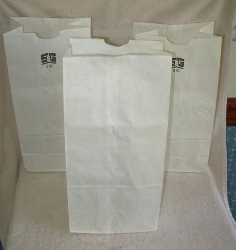 White Paper Bag-Pack of 25 6&#034;X4&#034;X12&#034;-Lunch Bags-Crafts-Retail - Luminary Bags