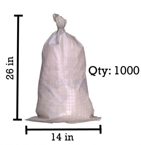 Sandbaggy 1000 Beige Empty Sandbags For Sale 14x26 Sandbag Sand Bags Bag Poly