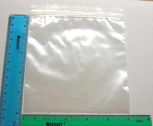 300 - 5&#034; x 5&#034; x 2 mil clear reusable zipper zip lock ldpe food safe zip bags for sale