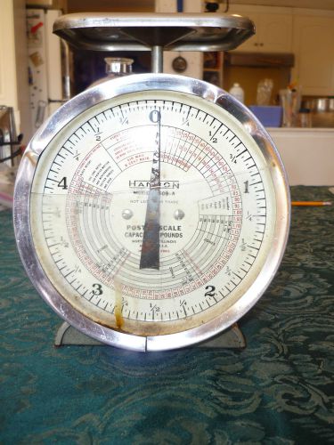 Hanson Postage Scale 5lb 1509-A vintage model working