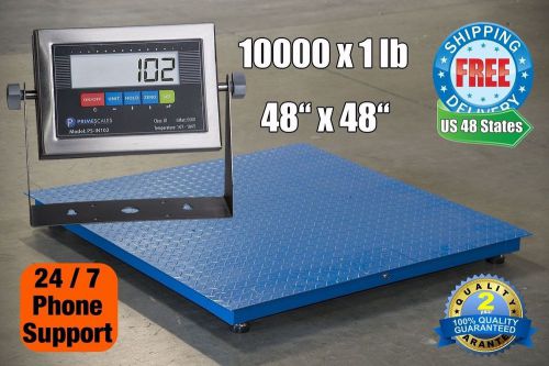 New 10000x1lb 4x4 Floor Scale / Pallet Scale w/ SS Indicator Calibrated in USA