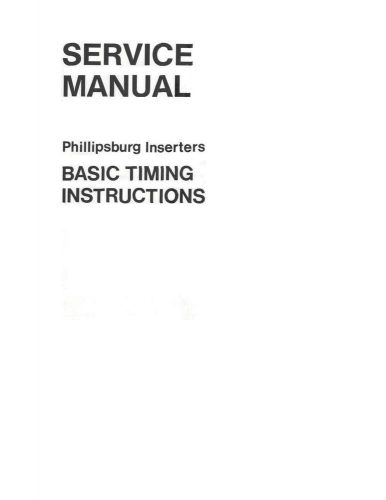 Bell &amp; Howell Phillipsburg Inserters Service Manual (022)