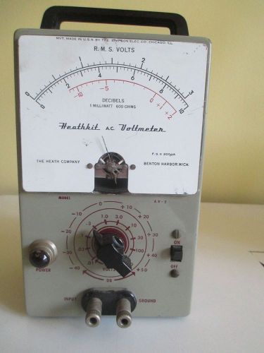 Vintage Heathkit A.C. Voltmeter, Model AV-2