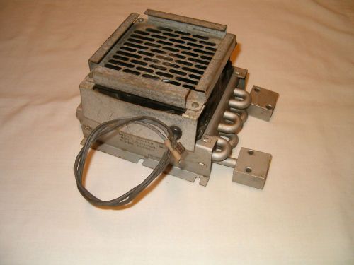 Heat exchanger radiator with electric fan 5&#034; x 5&#034; for sale