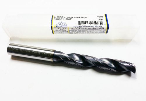 11mm MA Ford CXDSR Cyclone 5xDTIALN Coated Solid Carbide Drill (N 952)