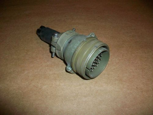 Amphenol MS Military Connector Size 28 Shell  28-15 Male Insert  USED