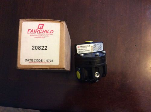 Fairchild cat#20822, max supply 250psig, max out 150psig, NOS, date 0705