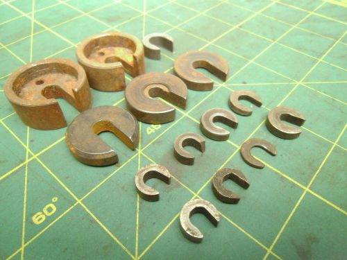 SMALL MISC &#034;C&#034; SLOTTED WASHERS 7/32 - 5/16 WIDE SLOTS (QTY 14) #57690