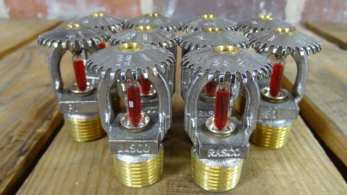 Lot of 10 Standard Upright Model F1 SSU R1725 Rasco Fire Sprinklers