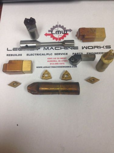 Machinist lot  lathe tools &amp; indexable inserts - carbide carbide tip &amp; hss for sale