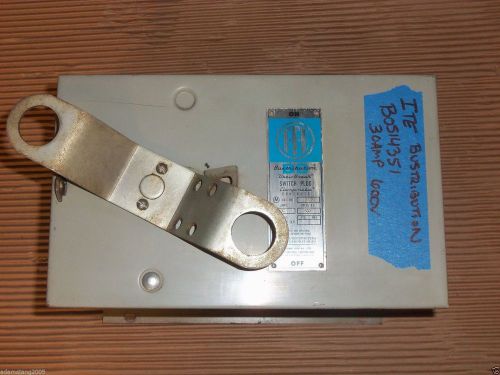 Ite siemens bos bos14351 30 amp 600v fusible bus plug for sale