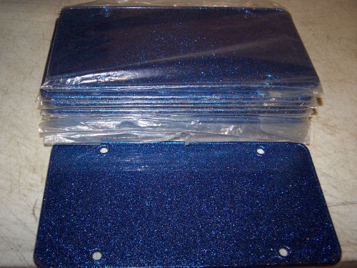 Lot of 23 Plastic License Plate Blanks METAL FLAKE  Create Your Own Designs rare