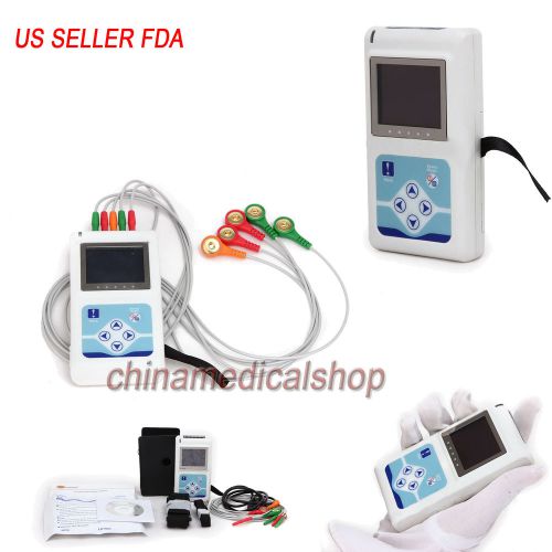 New 3-Channel ECG/EKG Holter Recorder/Analyzer Dynamic 24H software USA SHIPPING