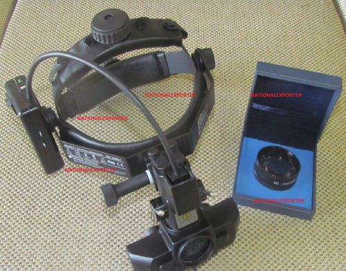 BINOCULAR  Indirect Ophthalmoscope LED Rechargeable with 20D Lens