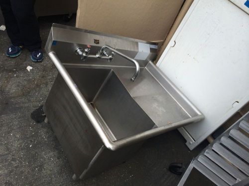 used but good condition subway 1-compartment vegetable sink Duke obo NSF steel
