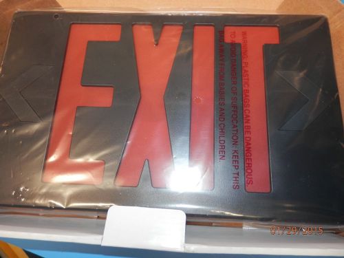 Exitronix vex series led red single or double face exit sign vex/u/bp//lb/bl for sale