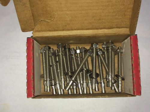 Itw/ramset red head ww-3836, wedge anchor, 3/8&#034; x 3 3/4&#034; wedge anchor s.s usa for sale