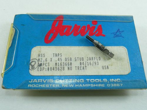 8) Jarvis M2.6 x .45 D5B In-Die Stub Jarflo Taps - New Old Stock -