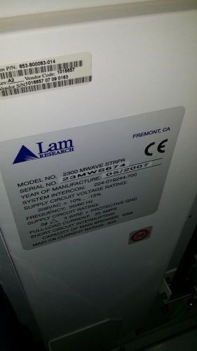 Lam 2300 MWAVE STRPR Chamber 12 inch