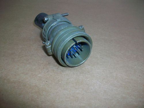 Amphenol MS Military Connector Size 24 Shell  24-5PF Male Insert  USED
