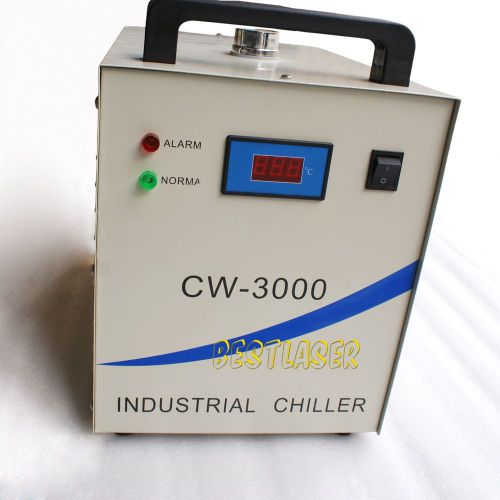CW-3000 Industrial Water Chiller for 60 / 80W Laser Engraving Machines AC 220V
