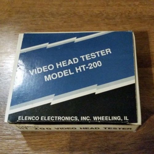 Vintage Video Head Tester Elenco HT-200 Original box and case &amp; Manual