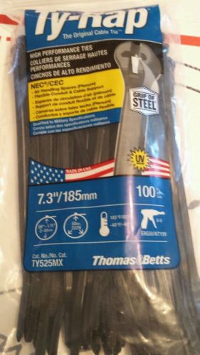 thomas betts ty525mx cable tie 7.3&#034; bag of 100