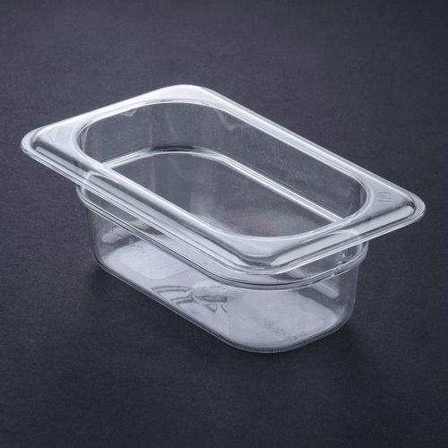 CAMBRO (92CW-135) HOT &amp; COLD FOOD PANS, 1/9 SIZE 2.5&#034; DEEP CLEAR