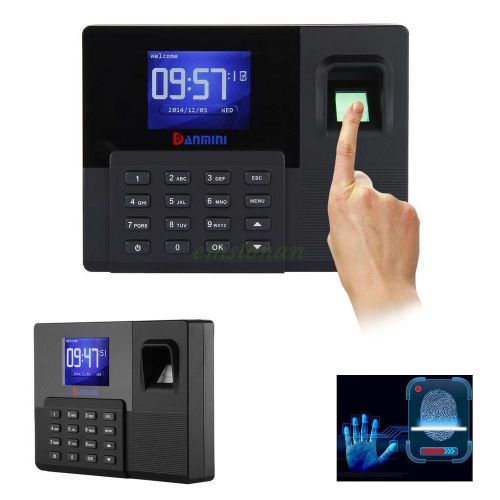New fingerprint time attendance +backup battery w/ tcp / ip+ usb+ access control for sale