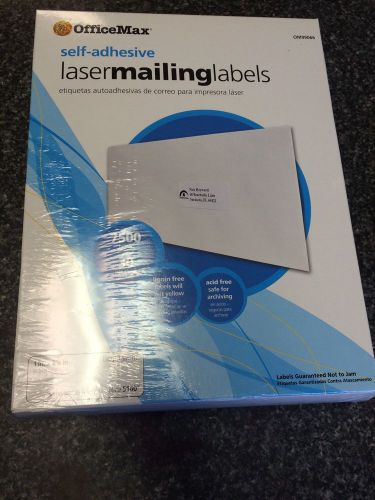 Officemax Laser Mailing Address Labels 7500 Labels 1inx 2 5/8 Template 5160