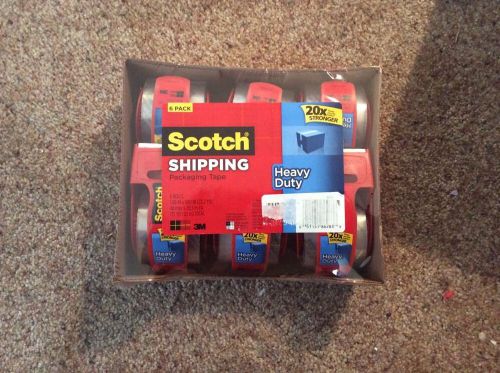 scotch shipping packaging tape 6 Rolls