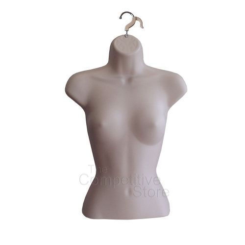 Female Torso Flesh Mannequin Form - Great Display For Small - Medium Sizes