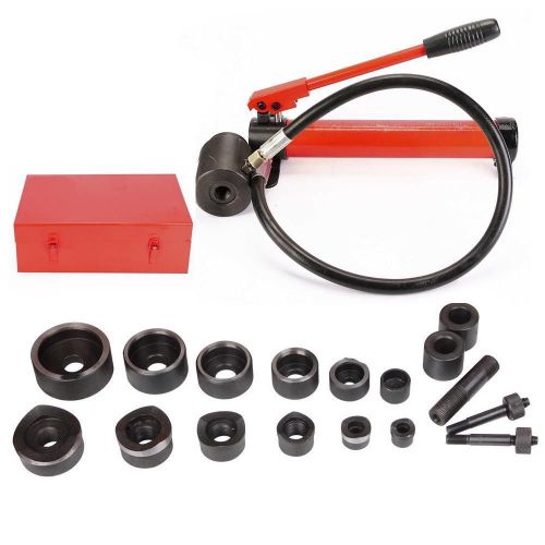 Hydraulic punch conduit hole set 25lbs punch kit power knock out strong packing for sale