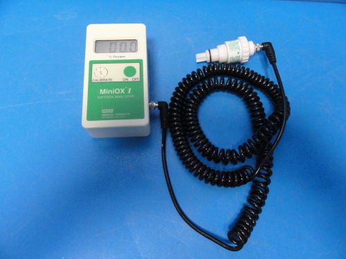 MSA P/N 473030 MiniOX I Oxygen Analyzer W/ Coiled Cable &amp; 406931 Oxygen Sensor