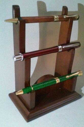 NIB VINTAGE Bombay Company Cherry Pen Holder/Display Stand Engraving Plate