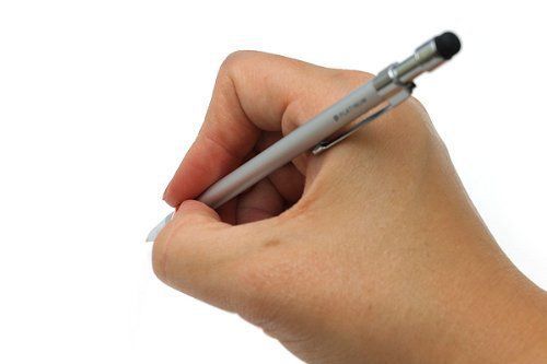 Platinum Mini Ballpoint Pen with Capacitive Stylus 0.5 mm Silver Body Black Ink