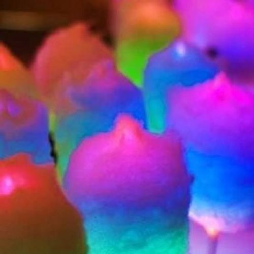 7 Function LED Cotton Candy Glo Cones 50 Count