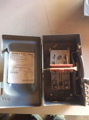 Square D  H 221  Safety Switch Disconnect 30A 240VAC  H221 2 Pole